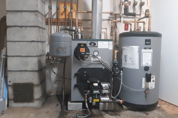 Buderus boiler and Heat-Flo water heater installation
